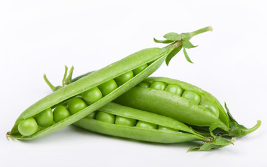 Fresh green peas