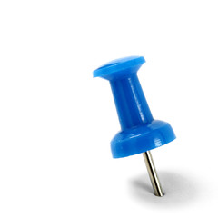 Blaue Stecknadel