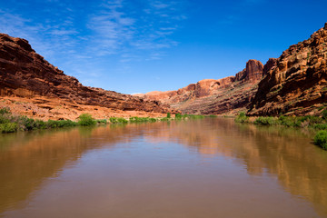 Fototapeta na wymiar Rzeka Kolorado w stanie Utah, USA