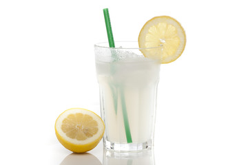 An ice cold lemonade