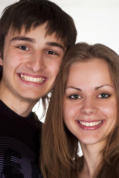 boy and girl smiling