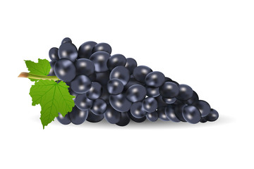 grapes with leaf