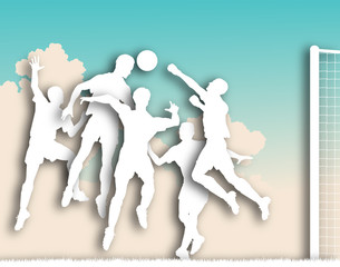 Soccer game cutout