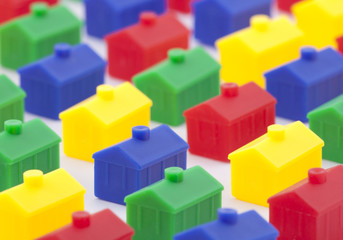 Colorful toy houses