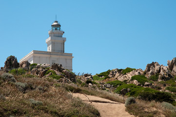 Fototapeta na wymiar Sardinia, Italy: Santa Teresa Gallura, lighthouse of Capo Testa