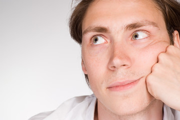 Obraz premium clever man on white