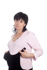 pregnant woman posing