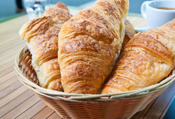 Breakfast with coffee