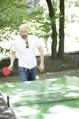 Freude beim Tischtennis