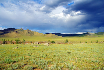 Obraz premium View of Central Mongolia