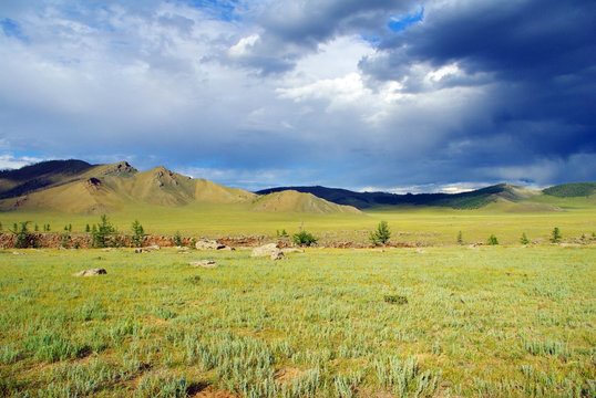 View of Central Mongolia