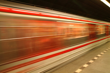 Fototapeta na wymiar Prague subway