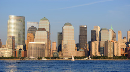 Fototapeta premium View Of the World Financial Center and Lower Manhattan