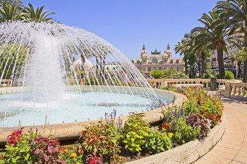 Fountain in Monte Carlo, Monaco