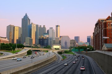 Fototapeta na wymiar Atlanta Downtown skyline