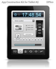 UI elements for Tablet. User interface template