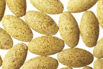 pills and vitamins on white