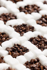 still life of coffee and sugar