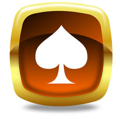 Fototapeta premium Card symbol button