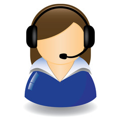 SUPPORT WOMAN EARPHONE