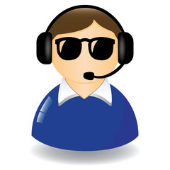 SUPPORT MAN SUNGLASS EARPHONE