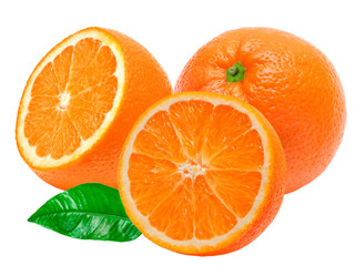 orange isolated on white background