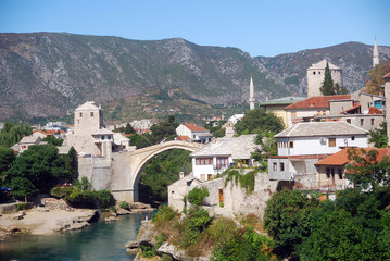 Fototapeta na wymiar Old Bridge, Mostar, Bośnia i Hercegowina
