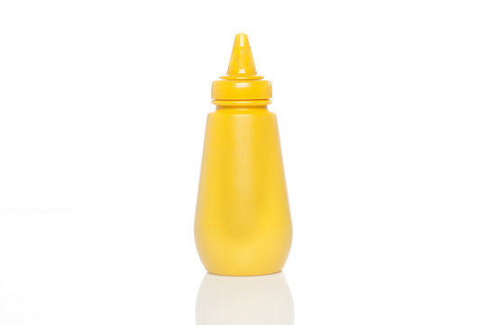 A Yellow Mustard Bottle