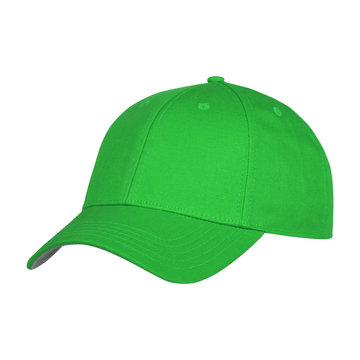 green cap with clipping path