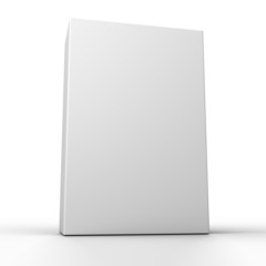 Fototapeta premium Blank box isolated on white