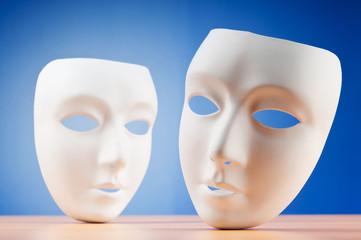 Masks with theatre concept