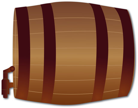 Illustration Weinfass