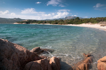Fototapeta na wymiar Sardynia, Włochy: Costa Smeralda, La Celvia plaża