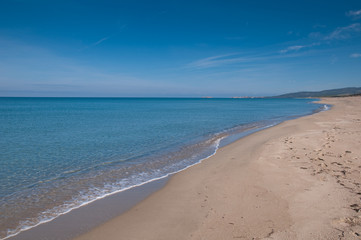 Fototapeta na wymiar Sardynia, Włochy: Badesi, Mimosa Bay Beach