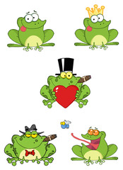 Cartoon Frogs-Vector Collection
