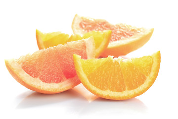 Fototapeta na wymiar grapefruit and orange