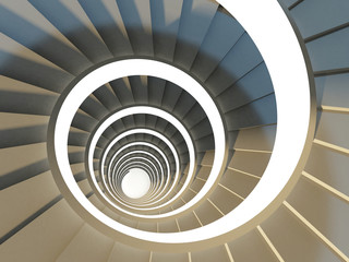 Fototapeta premium Spiral staircase