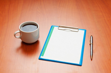 Desk top with many items