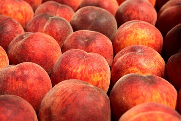 fresh peach fruits