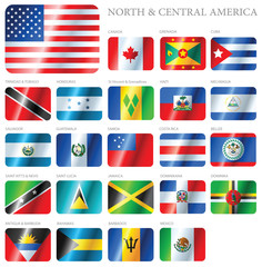 Flags North and Central America