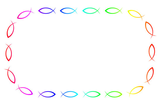 Bunter Ichthys Rahmen