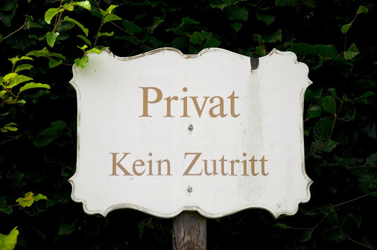Privat - Kein Zutritt