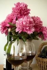 Still life with wine