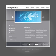 Web site design template vector