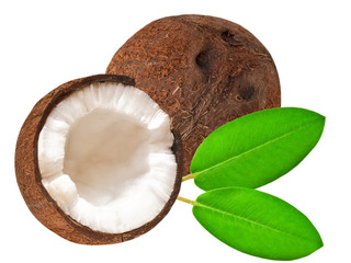 coconut isolated on white background