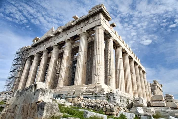 Fototapeten Renovierung des Parthenon in Athen © omdim