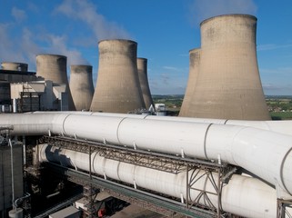 Coal fired power station.