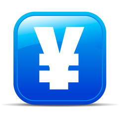 Chinese Renminbi, Yuan, Japanese Yen Internet button Icon