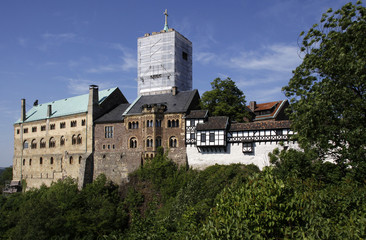 Fototapeta na wymiar Wartburg powyżej Eisenach