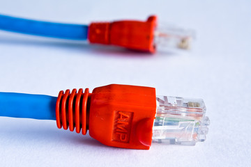 network cable on white background